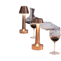 Lampe de table d'haltère créative moderne à piles 5V pour chambre à coucher salon camping-salle de lecture décorative