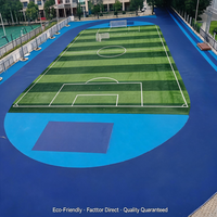 Revêtement pulvérisé pour piste d'athlétisme de stade, piste d'athlétisme EPDM approuvée IAAF, construction multicouche pour les installations du Royaume-Uni
