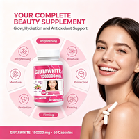 Complément de Soin Naturel pour la Peau Marque Blanche : Capsules de Glutathion Éclaircissantes et Éclatantes à Base de Plantes