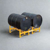 Support de stockage pour fûts en acier, robuste, pour entrepôt industriel, usine et stockage de produits chimiques