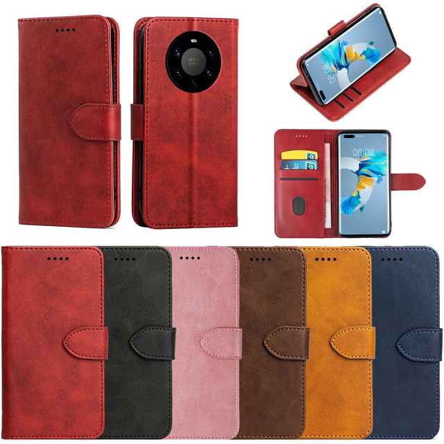 Customize PU Leather Case for Huawei P50 Pocket Mate 40 Pro 40e P40 P30 Nova 8 8e Flip Wallet Book Cover