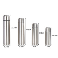 Thermos isotherme en acier inoxydable 304 de qualité alimentaire, à double paroi, avec couvercles, pour cadeau promotionnel