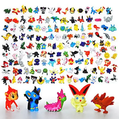 144 PCS Pokemo Miniature Set HOT Mini Action Figures Pokemo Go Toy Gift Set