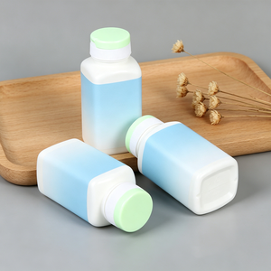 ขวดบรรจุภัณฑ์อาหารเสริม HDPE แบบสี่เหลี่ยมจัตุรัส หลายขนาด ปรับแต่งสีได้ - Product Image 5