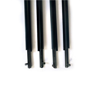 Convient à 10 modèles de 4RUNNER Bande de garniture de porte avant et arrière Bande d'étanchéité externe en <span class=keywords><strong>caoutchouc</strong></span>, version noire - Product Image 1