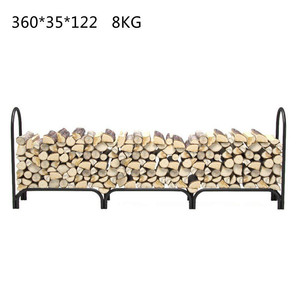 MTS Наружная и внутренняя стальная деревянная стойка для хранения с резиновыми колесами, тележка для дров для камина - Product Image 6