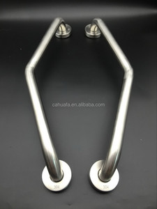 SUS304 Stainless Steel Matt-finished V Shape Bathroom Safety Grab Bar <b>Handle</b> Washroom <b>Bathtub</b> Handrail for Handicapped Elderly - Product Image 2