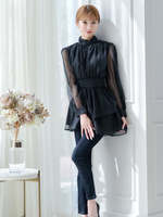 Robe longue décontractée d'été pour femme, tricotée, unie, brodée, à manches courtes, idéale pour les fêtes