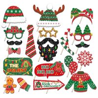 Ensemble de 45 masques DIY sur le thème des pulls moches pour fêtes transfrontalières de Noël et du Nouvel An