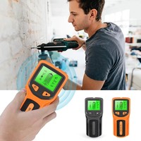 RXT430 Ruixiangtong Nuevo Detector de Metales, Cables y Madera 5 en 1 Portátil para Paredes, Negro/Naranja, 9V 10W