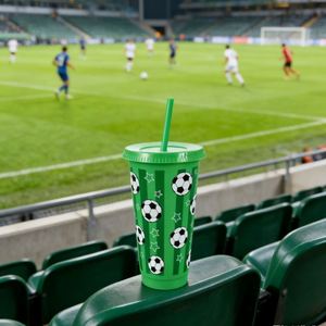 Eco Friendly <b>Reusable</b> PP Soccer Party <b>Cup</b> 24oz Football Fan Water <b>Cup</b> for Sports Events and Parties - Product Image 2