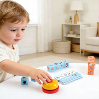 Nouveau jouet éducatif en bois pour la petite enfance : puzzle d'association d'animaux, jouet interactif de formation à la réaction pour enfants, jouet de construction
