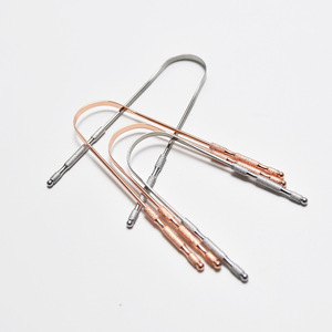 Stainless steel tongue scraper, tongue cleaner, tongue scraper, oral cavity tongue cleaning brush to scrape tongue coating and - Product Image 2