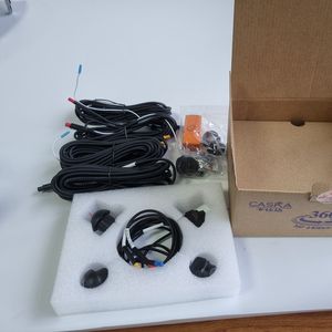 Cámara de Aparcamiento, Cámara de Reversa con Monitor, Visión Nocturna, Impermeable, AHD, Cámara Oculta para el Tablero del Coche, Vista de Pájaro de 360 Grados, DVR, 4 Cámaras - Product Image 2