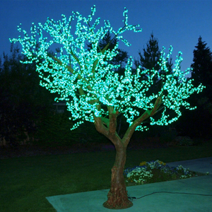 Arbre lumineux décoratif en fleurs de cerisier pour les atriums de centres commerciaux, les entrées d'hôtels, les complexes hôteliers et les grandes installations photo événementielles - Product Image 1