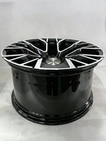 Sur mesure 12000T Forgé |   Norme DOT |   MOQ 4 S1-00058 18-24 Jantes multi-rayons noir brillant usiné pour Porsche Cayenne