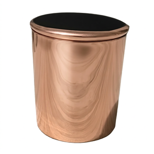 Récipient en cuivre vide avec couvercle, 50 pièces, Logo personnalisé, pour la cire de soja, pour la décoration de la maison, fête de mariage - Product Image 1