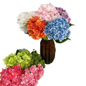GM Fake Flowers 3D Kunstseide Hortensie Blumen Blumen sträuße Faux Hortensie Stiele für Home Wedding Party Tisch dekoration