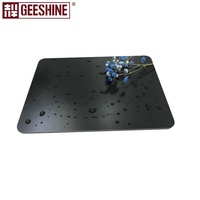 Panneau composite en aluminium revêtu de PVDF noir mat, feuille ACP, revêtement mural extérieur, 1220x2440x4mm
