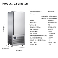 Hoog rendement automatische verdampingswater industriële commerciële flashvriezer shock cryogene IQF plaatvriezer