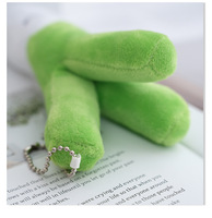 Porte-clés en peluche ail et oignon vert, jouet végétal de dessin animé pour machine à pinces, joli porte-clés de sac et cadeau pour enfants