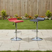 Tabourets de bar modernes et minimalistes en cuir, chaise de comptoir pivotante et réglable en métal à pieds hauts, tabouret de bar commercial