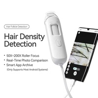 Analyseur de peau électronique à domicile Dispositif de détection et d'analyse du cuir chevelu Détecteur de peau pour test de follicule pileux et analyse de la peau 50/200x