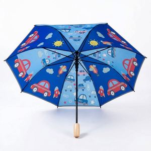 Nouvel Arrivage Parapluie Enfant Mignon Voiture Haute Qualité Anti-Pluie 8 Baleines Coupe-Vent Extérieur Motif Personnalisé - Product Image 1