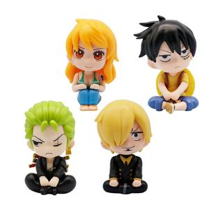 4 Estilos, Mini Figura de 4CM, 0NE PIECE, Nami, Zoro, Sanji, Luffy, Figura de Manga, Estatuilla de PVC, Figura de Anime, Juguetes para Niños, Regalo - Product Image 1