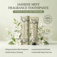 Dentifrice blanchissant - Dentifrice à la menthe et au jasmin 100g Nettoyage quotidien doux Souffle frais longue durée OEM Étiquette privée personnalisée