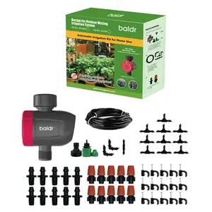 NH Kit de riego Control de temporizador de jardín de agua, temporizador de bomba de agua pequeña, temporizador de agua remoto