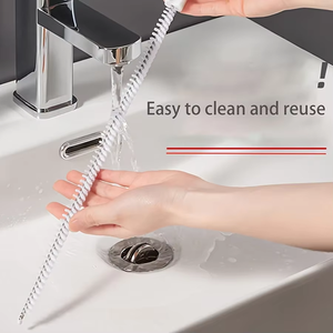 แปรงทำความสะอาดท่อระบายน้ำแบบยืดหยุ่น 45 ซม. แปรงขจัดสิ่งอุดตันในท่อห้องน้ำ กำจัดเส้นผมในท่อระบายน้ำ เครื่องมือแก้ปัญหาท่ออุดตัน - Product Image 4