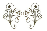 Balustrade décorative en fer forgé, 10 pièces, accessoire pour balustrade de fenêtre ou de clôture