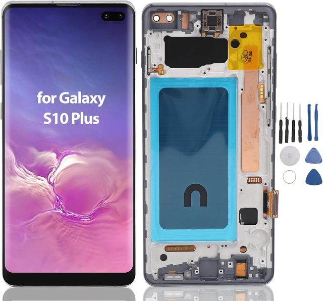 LCD Display S10 Digitizer Assembly Replacement for S10 Plus G975F G975U G975W G975A 6.4 Inch