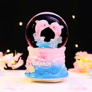 Boîte à musique créative en forme de cœur <span class=keywords><strong>Chen</strong></span> <span class=keywords><strong>Yu</strong></span>, décoration marine, ornements, boule de cristal, boîte à musique, cadeau d'anniversaire pour enfants, vente en gros - Product Image 1