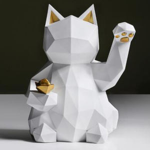 Indoor Hars Kat Standbeeld Sculptuur Woondecoratie - Product Image 3