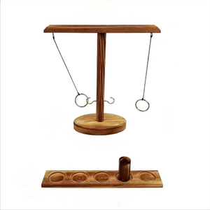 Wooden Hook Board Toy Montessori Toy <strong>Ring</strong> <strong>Toss</strong> Across Hook <strong>Drinking</strong> <strong>Game</strong> for <strong>Drinking</strong> Party <strong>Ring</strong> <strong>Toss</strong> <strong>Game</strong> - Product Image 1