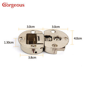 Bisagra oculta interna plegable, barril de aleación de zinc, para muebles - Product Image 2