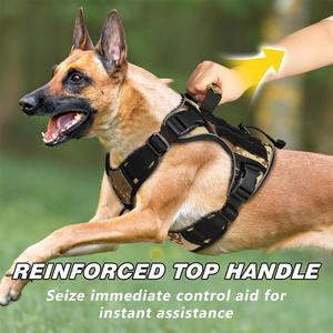 เสื้อกั๊กไนลอนสะท้อนแสงสำหรับสุนัขเสื้อกั๊กฝึกสุนัขขนาดใหญ่ปรับแต่งได้มีหลายสี - Product Image 2