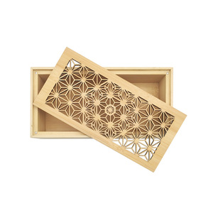 Caja de Almacenamiento de Bambú Rectangular de 4.5 cm de Alto con Diseño Grabado, Caja de Regalo Hecha a Mano para Uso Artesanal - Product Image 2