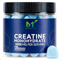 Gummies de créatine monohydrate OEM Brightness pour hommes et femmes 5000 mg, testés par un tiers, créatine à croquer pour la croissance musculaire