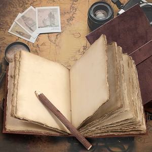 Cuaderno de Cuero Vintage Hecho a Mano, con Cubierta Grabada, Cuaderno de Dibujo, Cuaderno de Bocetos de Piel Sintética, Estilo Retro, Regalo para Artistas - Product Image 2