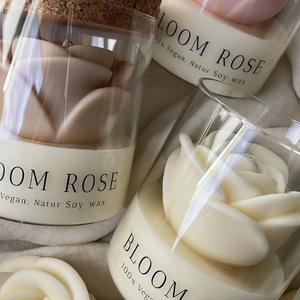 Creative Rose Shaped Scented Candle Home Use Romantic Valentine Day Gift Aroma Souvenir Table Decor Ornament - Product Image 3