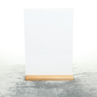 Porte-panneau en acrylique de haute qualité, personnalisé, type horizontal, en forme de L, pour table en acrylique