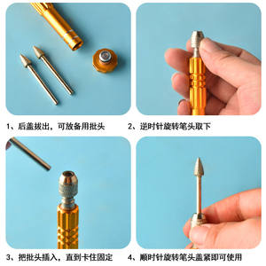 เครื่องมือปากกาขจัดคราบสีทองสำหรับทำความสะอาดร่องกระเบื้องห้องน้ำ - Product Image 3