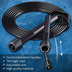 <span class=keywords><strong>Corde</strong></span> à <span class=keywords><strong>sauter</strong></span> en PVC légère et réglable, poignées en plastique anti-emmêlement, entraînement cardiovasculaire en salle de sport, <span class=keywords><strong>endurance</strong></span>, entraînement physique, <span class=keywords><strong>corde</strong></span> à <span class=keywords><strong>sauter</strong></span> - Product Image 3