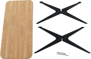 Table à manger rectangulaire spacieuse en MDF moderne personnalisée avec coins arrondis de sécurité pour meubles de salle à manger - Product Image 5