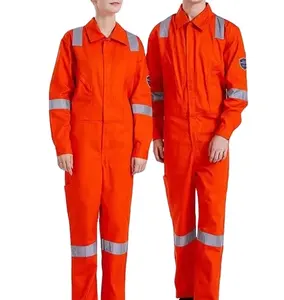 Uniformes de trabajo personalizados, ropa antiestática para hombre, monos de seguridad, paños de trabajo, uniforme de mono ignífugo para construcción