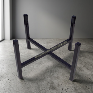 Metal Iron Eco-Friendly Planter Stand in Black Color for Home & Garden <b>Artificial</b> <b>Flowers</b> Modern Design - Product Image 3