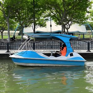 Nouveau design <span class=keywords><strong>d</strong></span>'équipement de parc aquatique bateau à pédales en fibre de verre bon marché à vendre - Product Image 2